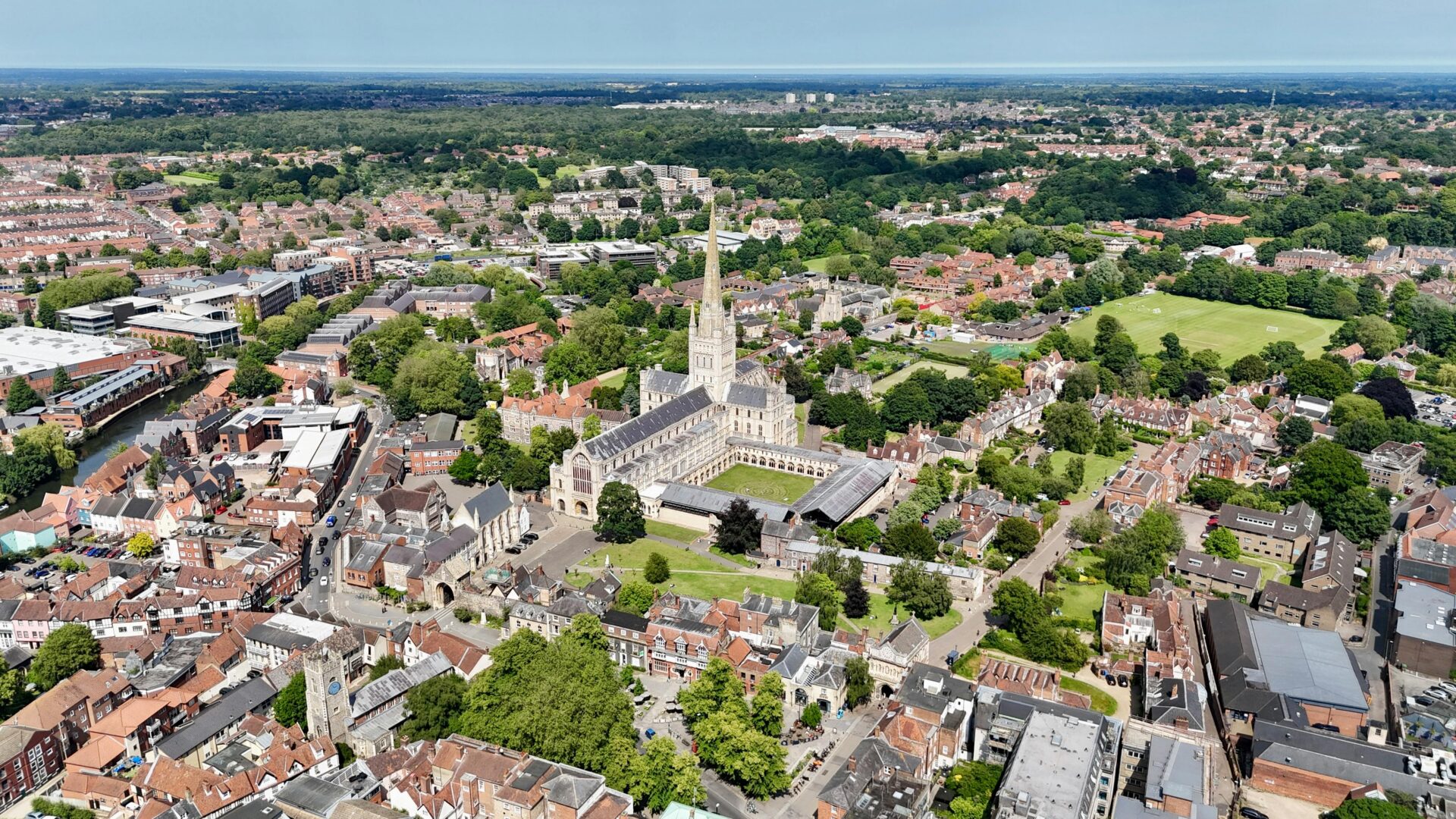 norwich from the sky