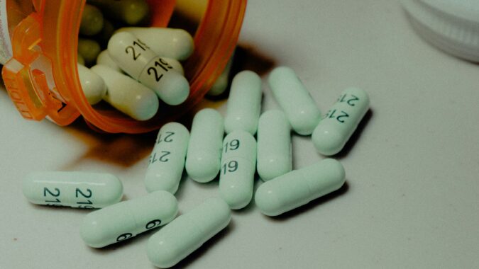 controlled drugs pill bottle.