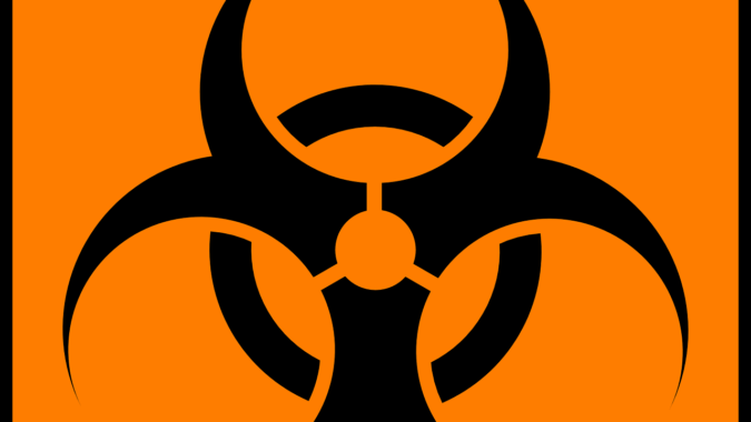 biohazardous waste symbol.