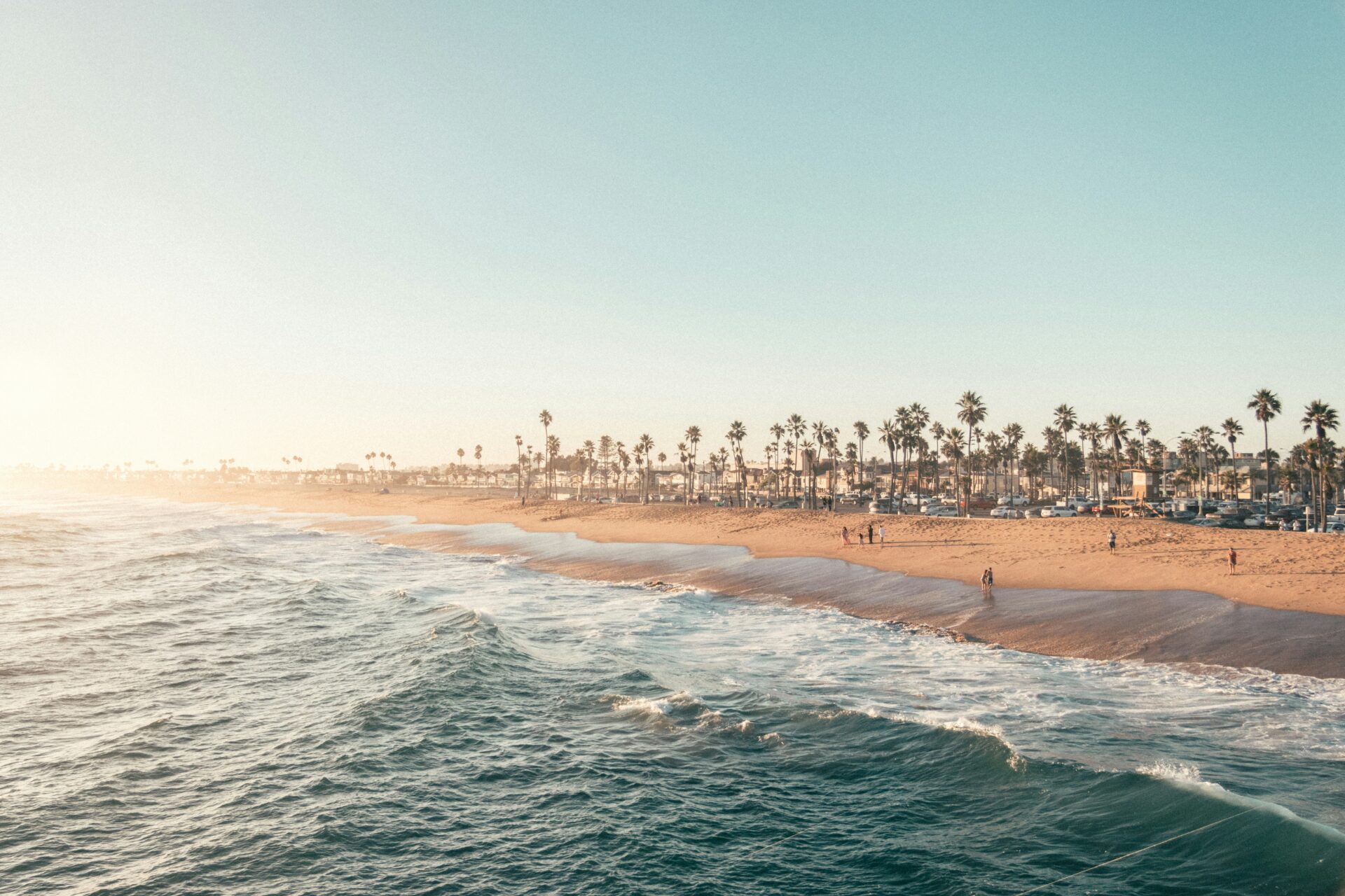 Newport beach in California.