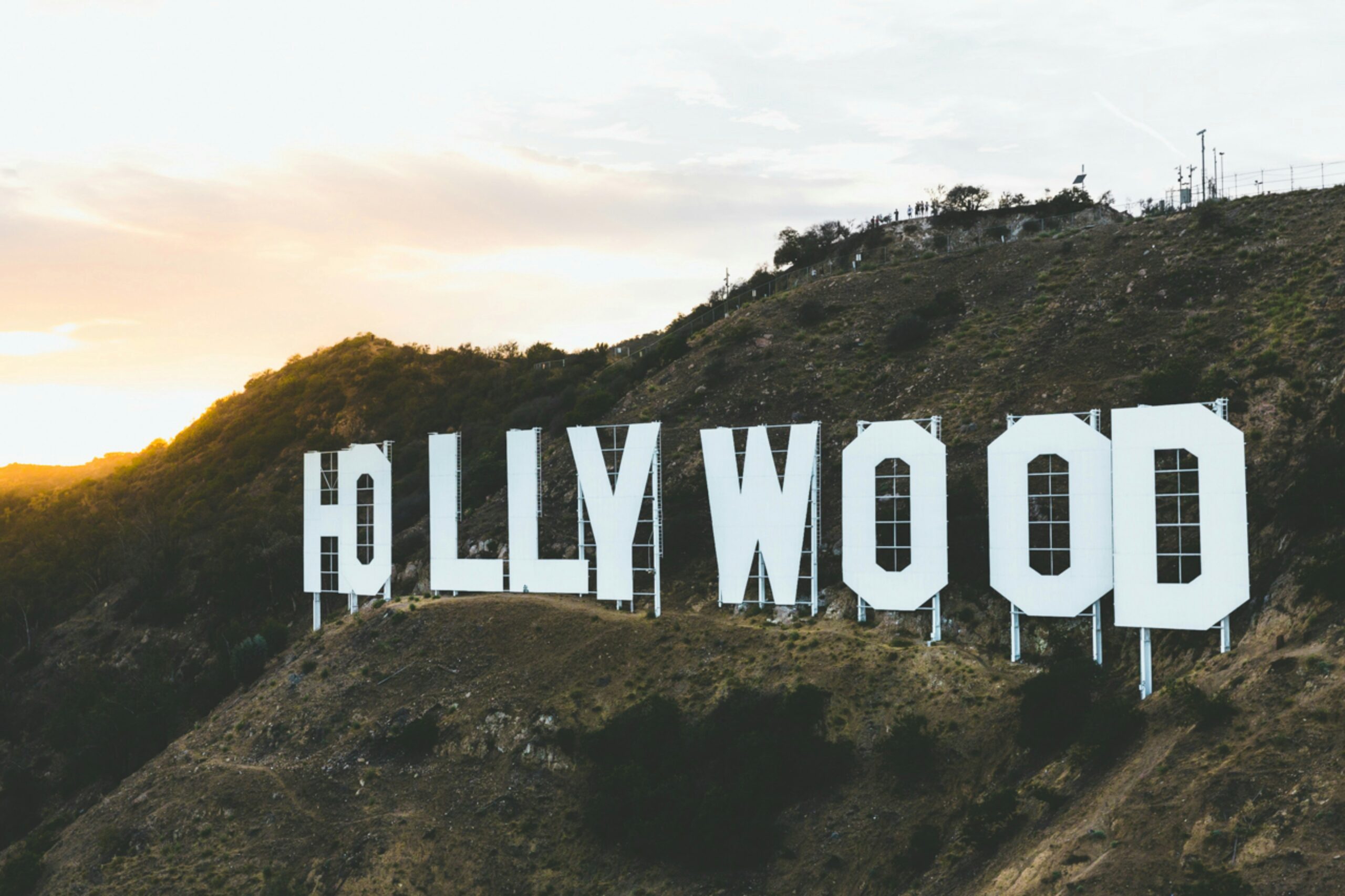 Hollywood sign in California.