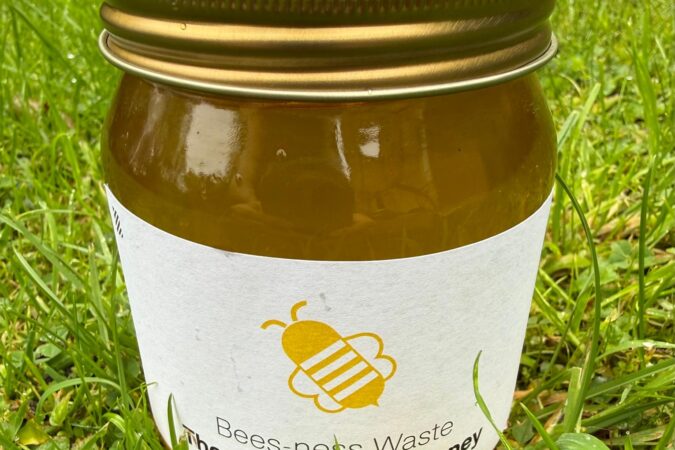 a jar of business waste save the bees honey