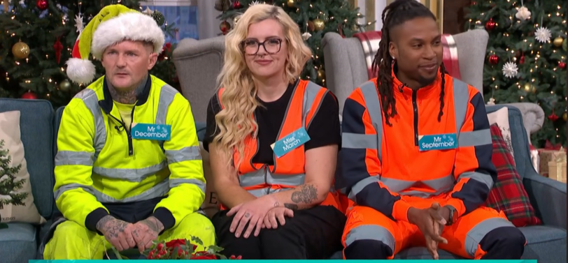 buffest binman calendar models on this morning
