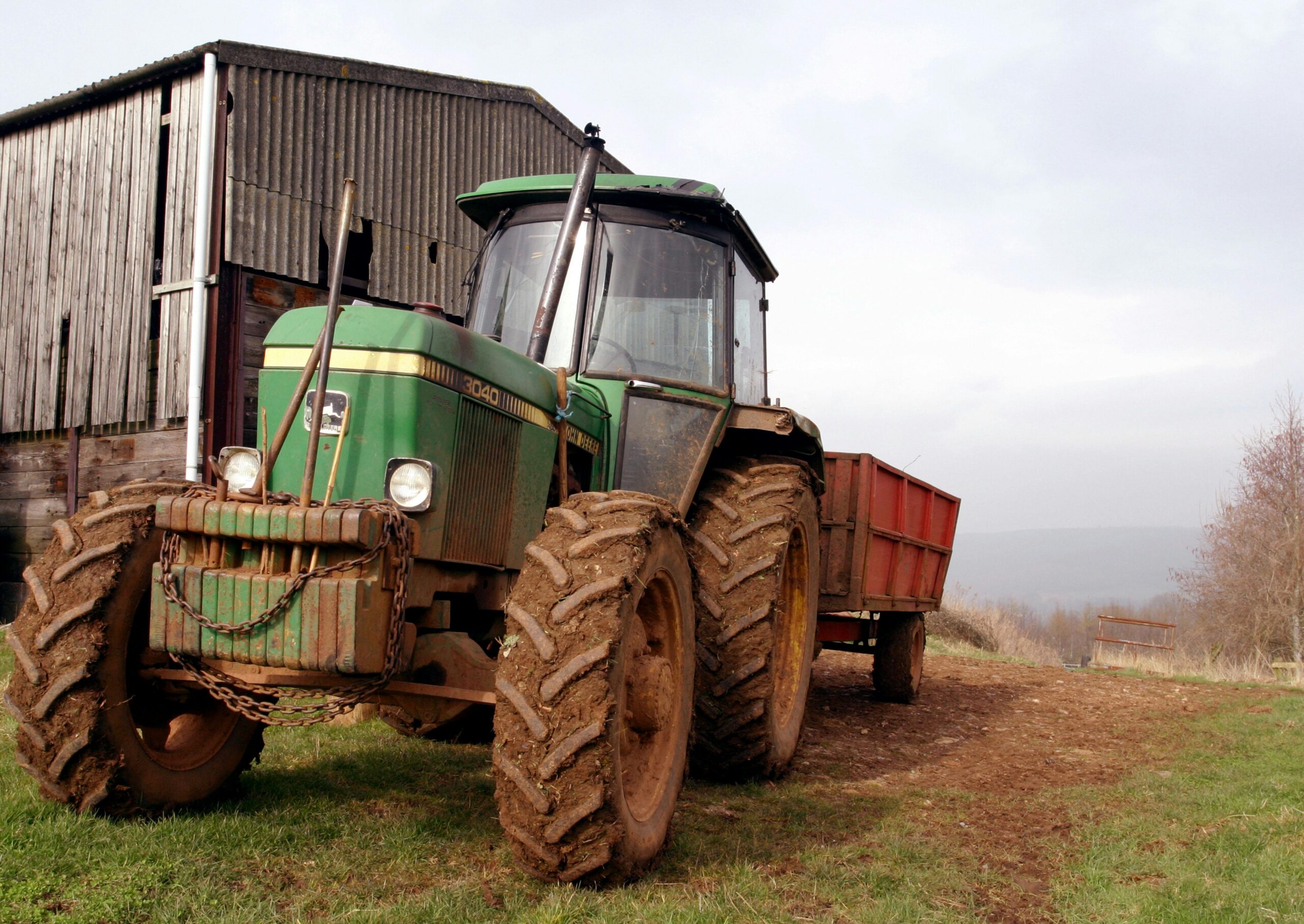 tractor on farm