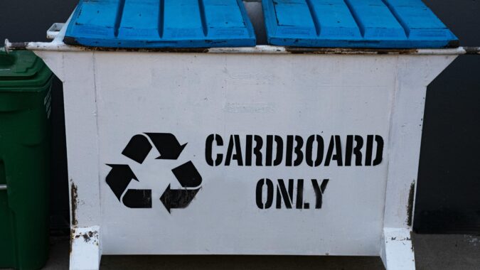 cardboard bin