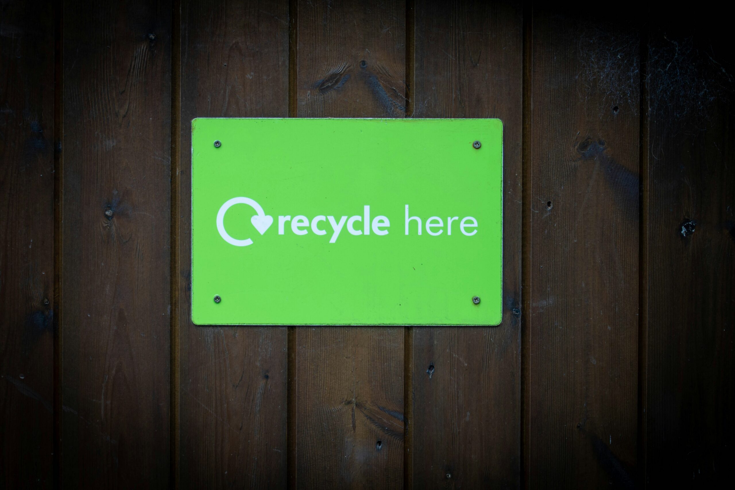 recycle here sign