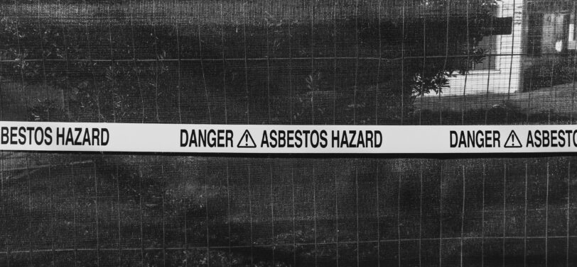 asbestos warning sign
