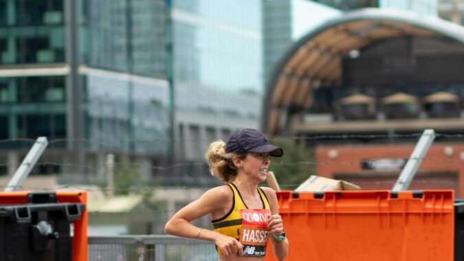 london marathon waste bin
