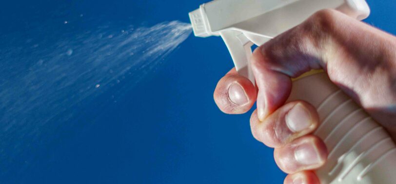 cleaning product spray