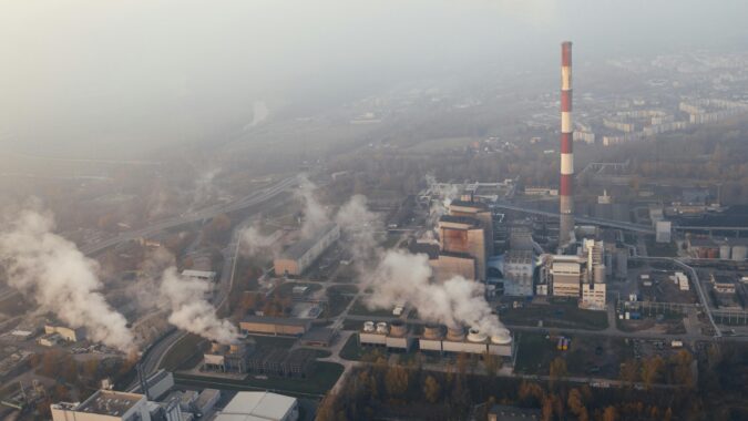 smoke from factories