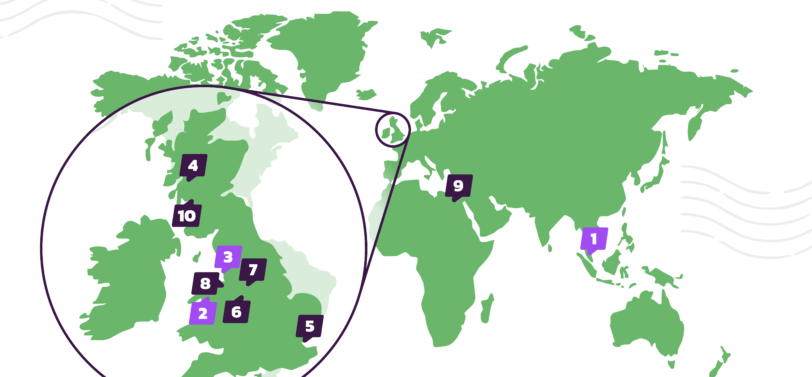 map of most littered spots